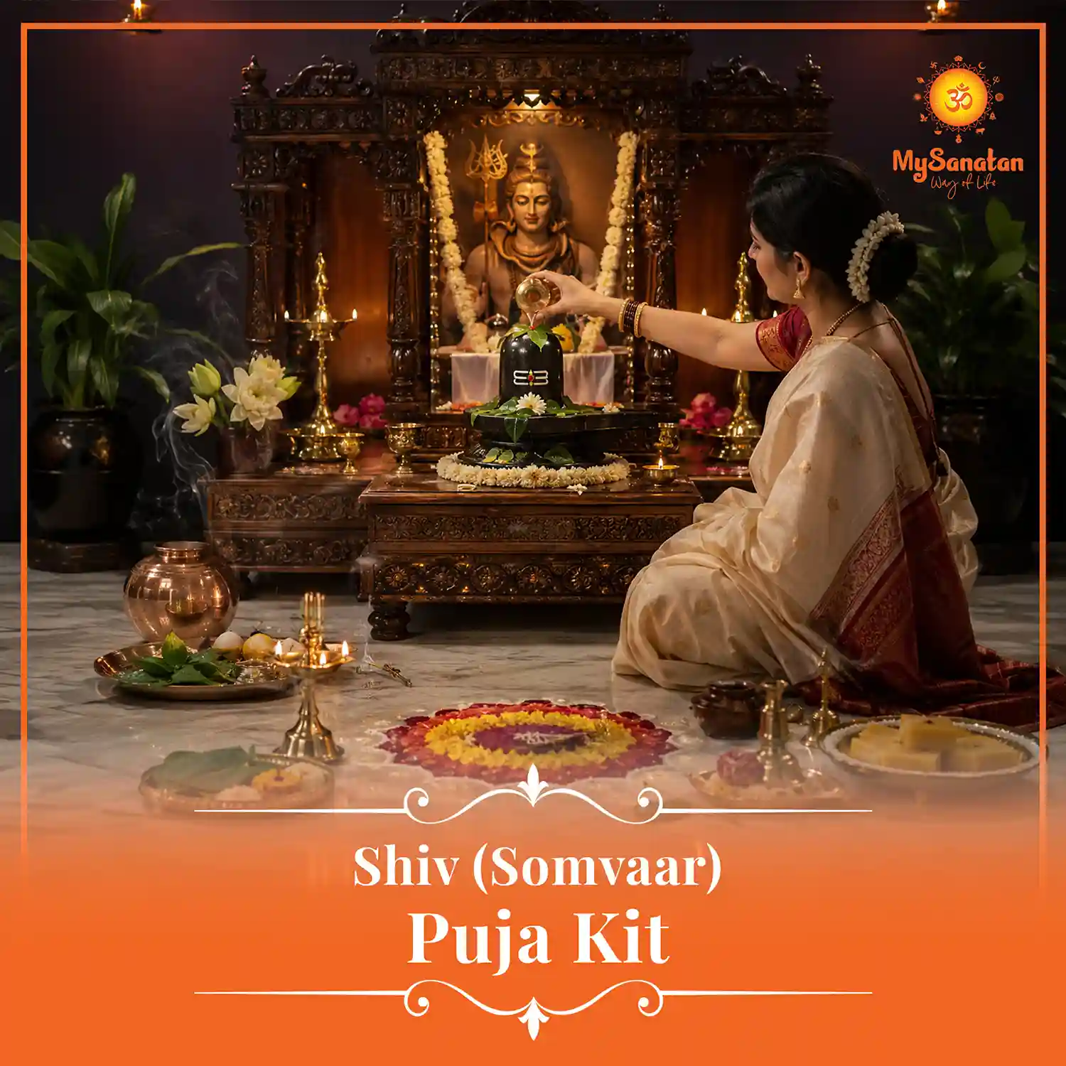  Lord  Shiv (Somvar) Puja Kit